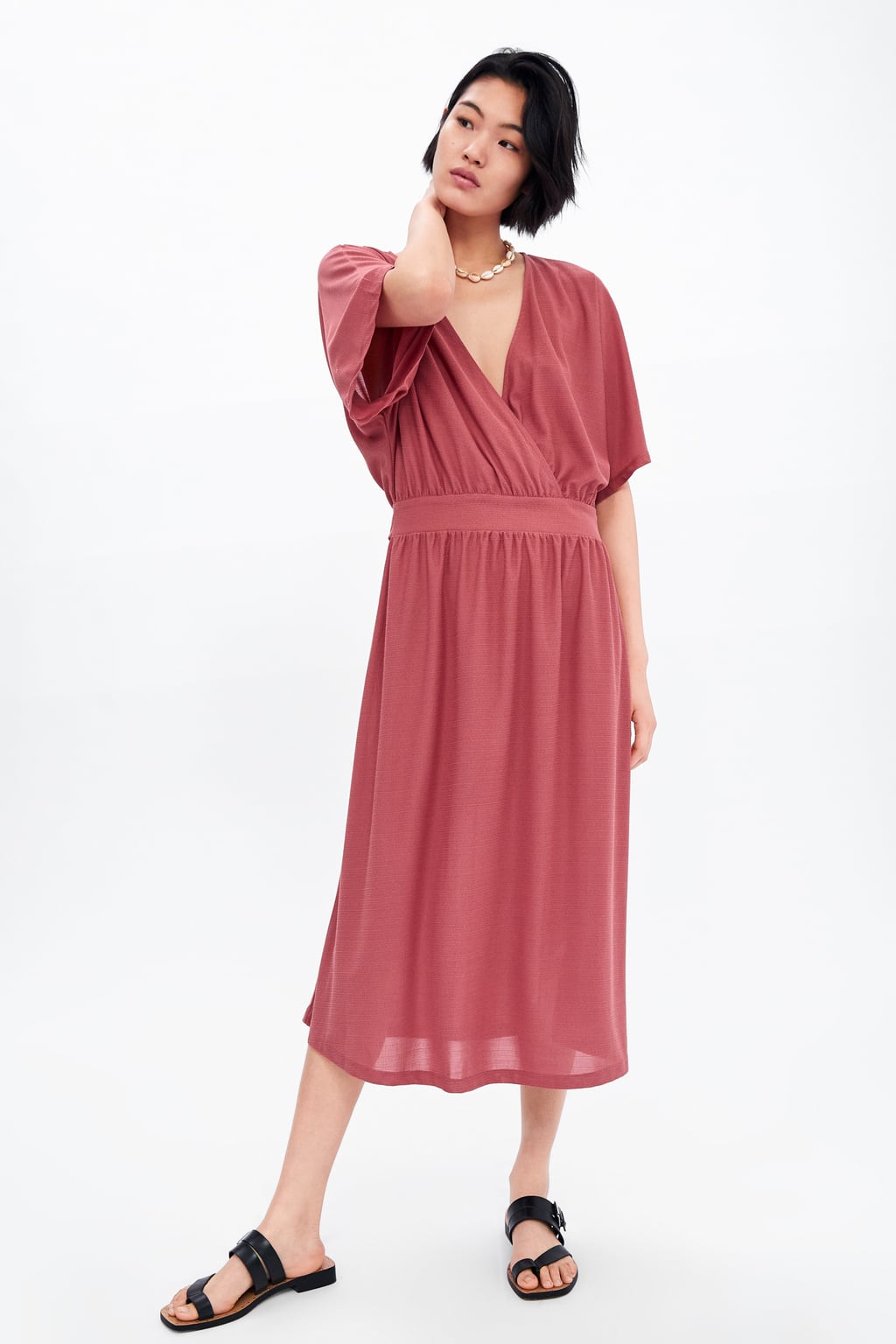 zara pink dress 2019